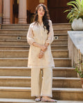 Misha Off White Embroidered Doria Kurta Set