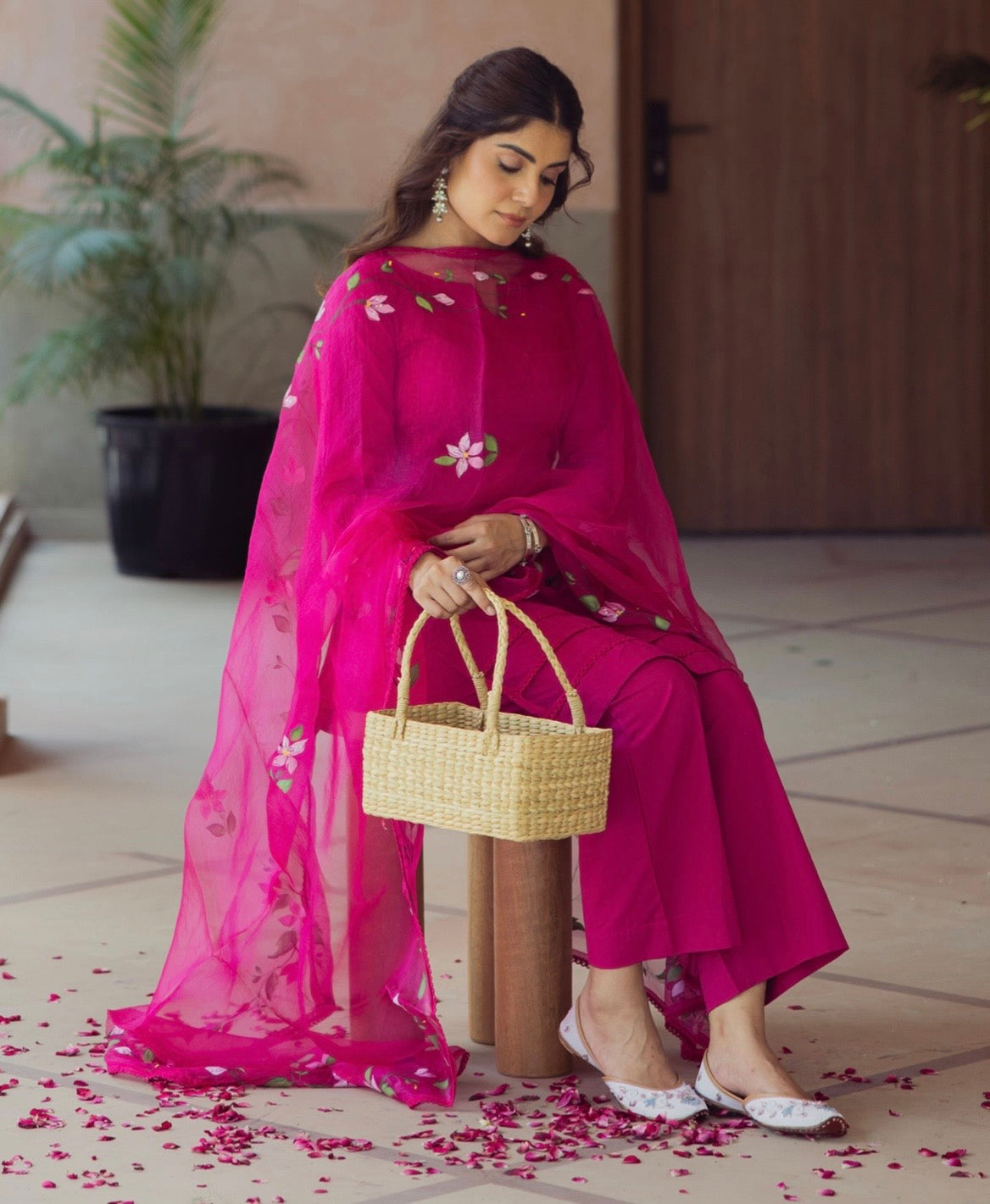 Anamika Hand-Printed Kurta Set