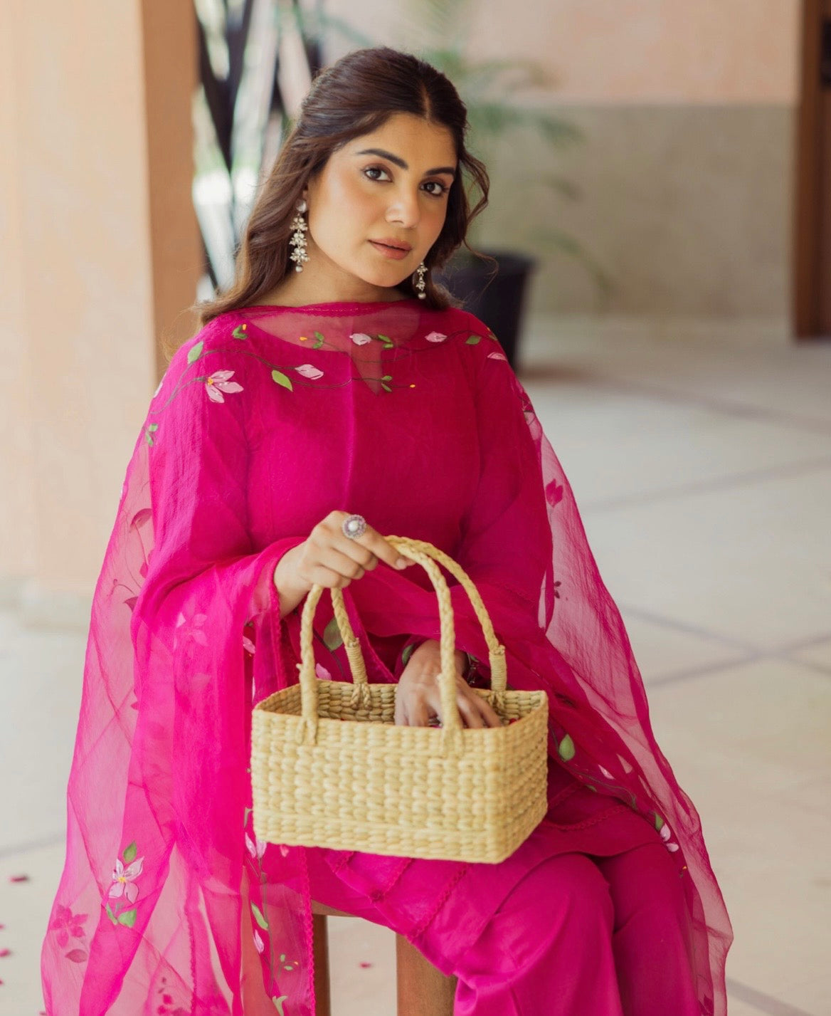 Anamika Hand-Printed Kurta Set