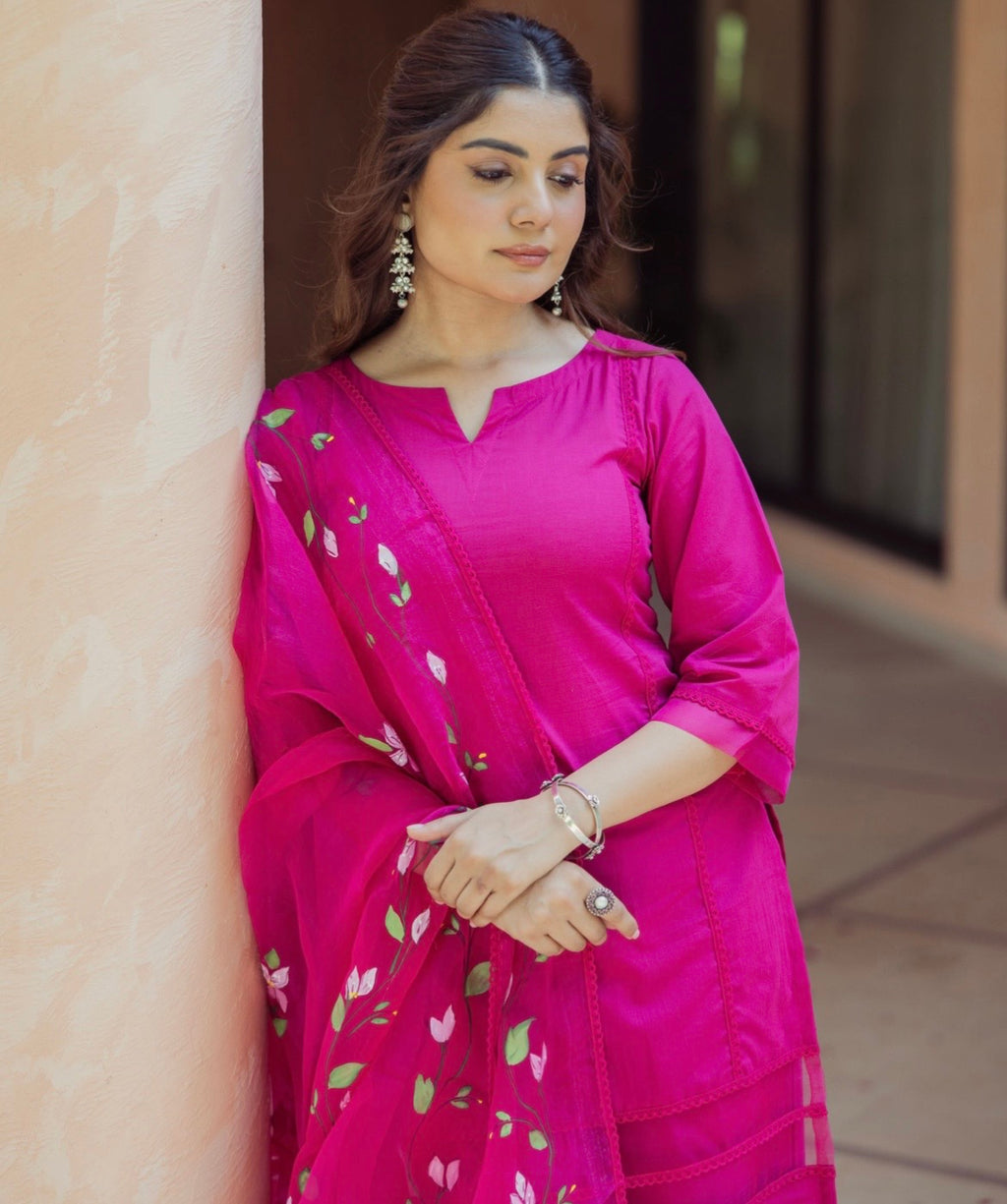 Anamika Hand-Printed Kurta Set