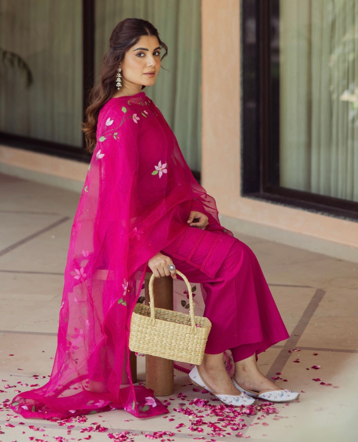 Anamika Hand-Printed Kurta Set